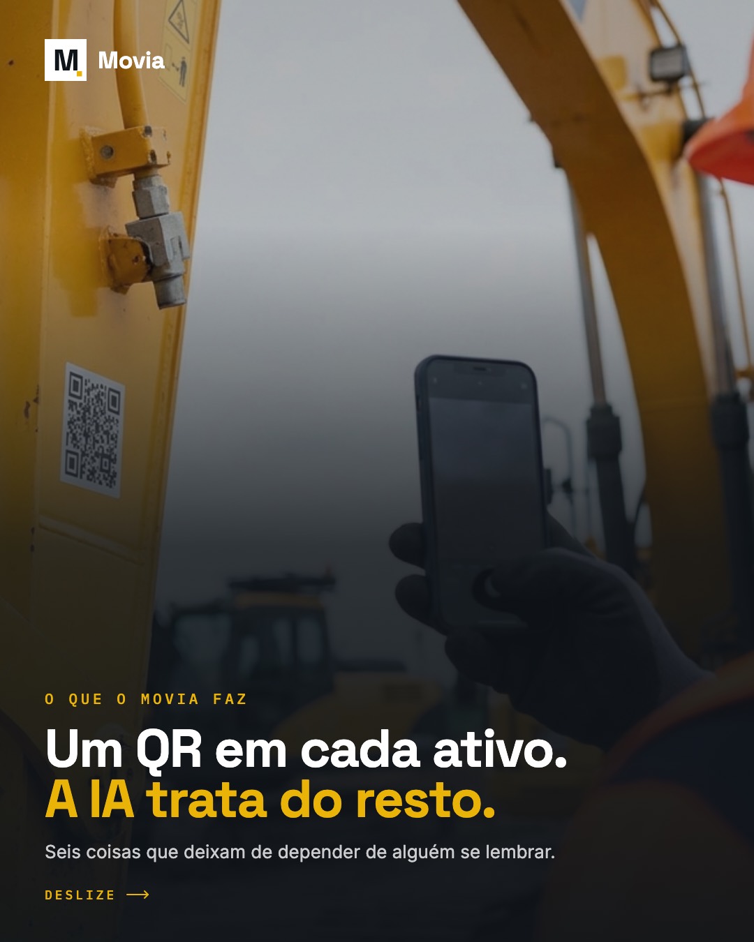Criativo Movia: Slide 1/8 · Instagram 4:5