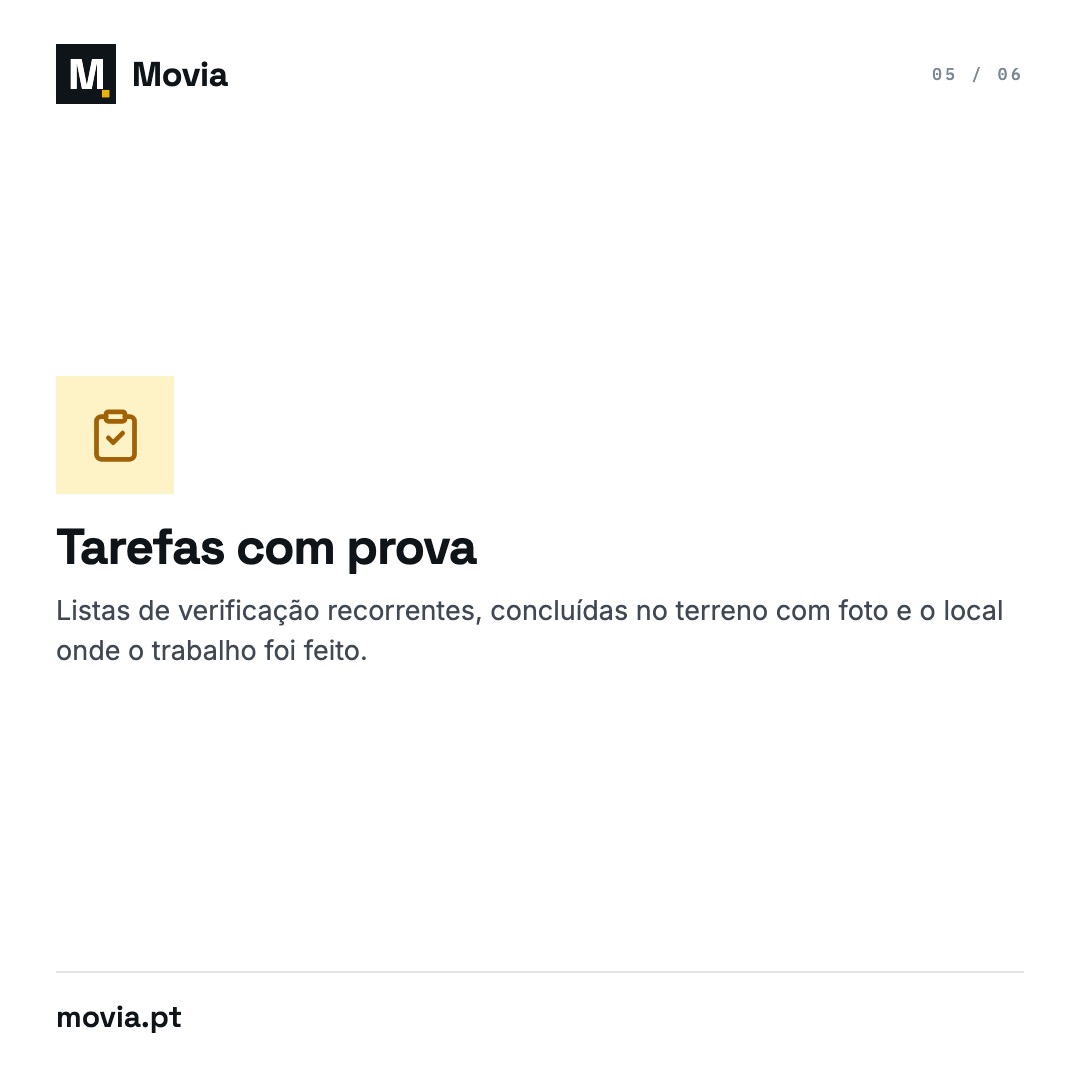 Criativo Movia: Slide 6/8 · Facebook 1:1